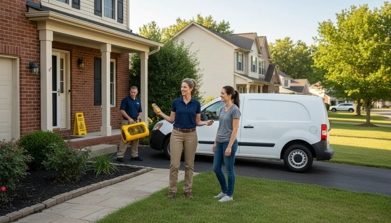 Residential water damage restoration in Laclede, ID